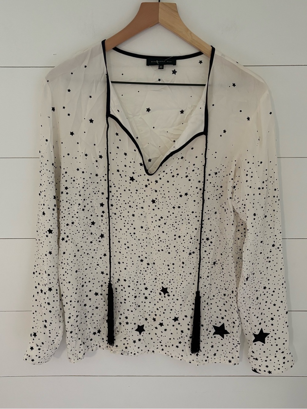 Barbara Bui Star Silk Blouse